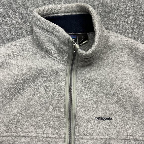 Patagonia Synchilla Vest Mens Medium Fleece Full Zip Made USA Outdoors Hiking - Picture 3 of 11